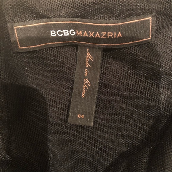 BCBGMaxAzria black satin tiered halter dre… - Picture 13 of 13